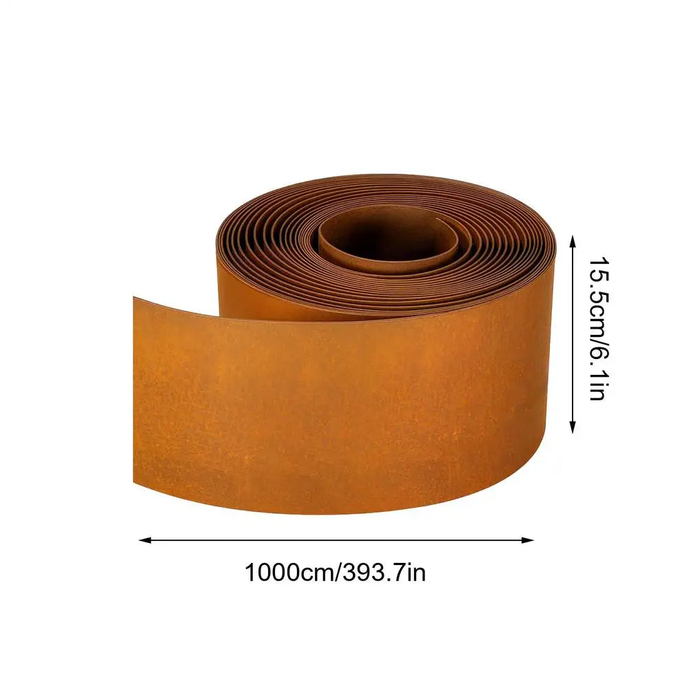 Garden Border Lawn Edging Multi Edge Modern Tall Metal Steel Edge Weathering Resistant Steel for Greenhouse Garden Yard Patio