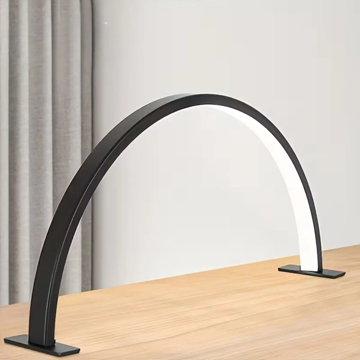The 1pc crescent shaped nail lamp has adjustable brightness and color temperature, suitable for extending nails, eyelashes, and