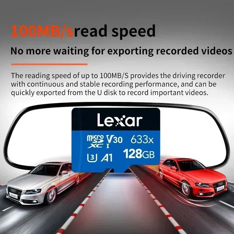 Lexar Micro SD Card New Original 128GB 32GB 64GB 256GB 512GB Memory Card A1 A2 Class10 TF Flash Card for Drone Sport Camcorder CB DROPSHIPPING