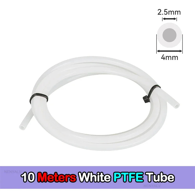 For Bambu Lab Ptfe Tube 2 5mm 4mm P1S P1P AMS A1 Mini 3D Printer Teflonto Pipe X1C Bambulab Ptfe Tube 5m/10m White Grey AMS LITE CB DROPSHIPPING