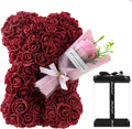 2024 New Artificial Flower Eternal Rose Teddy Bear for Mom Mother's Day Birthday Valentine's Day Anniversary Gifts & Decorations
