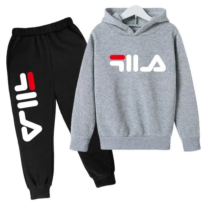 Spring Autumn New Fashion Kids Tracksuits 3-12 Years Boys and Girls Casual Sports Hoodie Tops+pants 2pcs Sets Children Clothes CB DROPSHIPPING