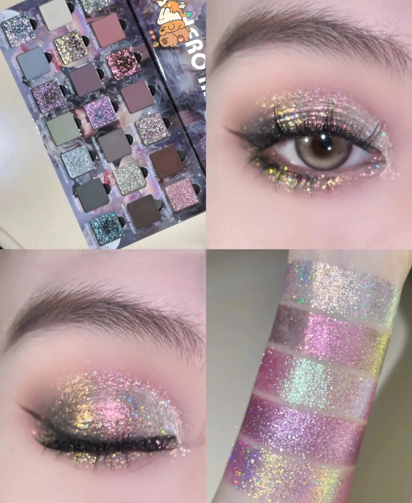 21-Color Chameleon Flashing Eyeshadow Palette Cold Moon Multi-functional Matte Shimmer Glitter Pigments Long-lasting Makeup CB DROPSHIPPING
