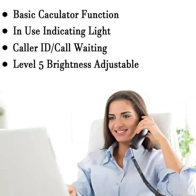 Corded Landline Telephone Desk House Phones with Large Buttons Phone TCF3000 CB DROPSHIPPING