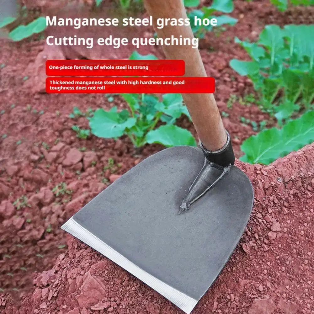 Garden Hoe Household Outdoor Farming Tools Forging Weeding Hoe for Digging Soil Planting Vegetables Flowers