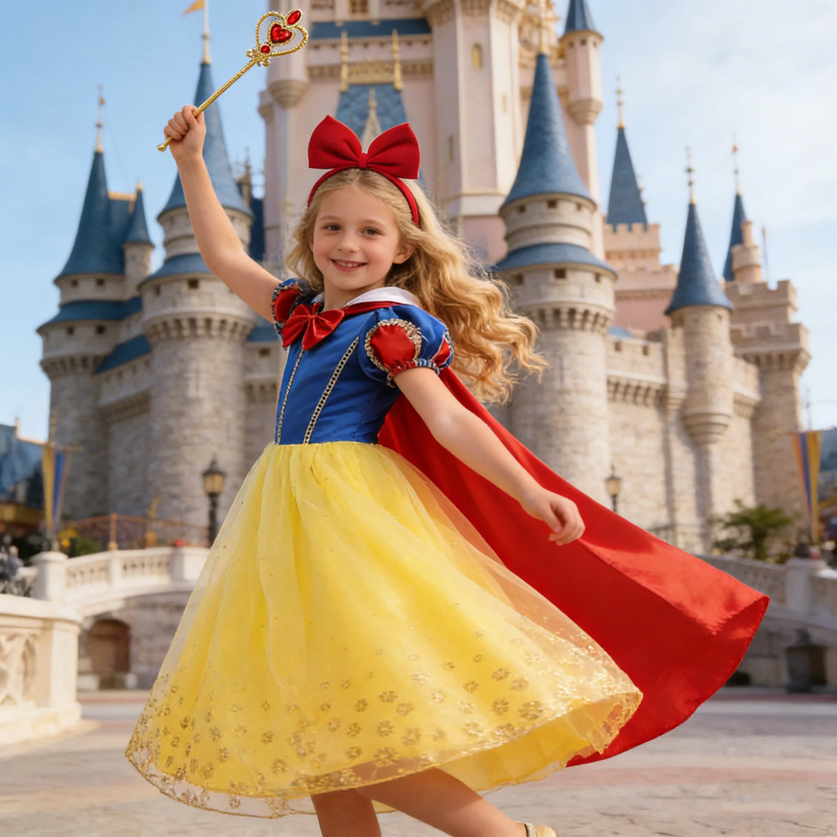 Girls Snow White Dress Kids Princess Dress Up Costumes Toddler Snow White And Huntsman Cosplay Clothing Birthday Party Outfits CB DROPSHIPPING