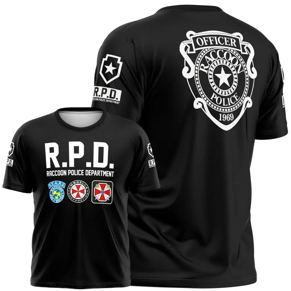 2026 Summer New Style Resident Evil Umbrella Corporation T - Shirt - Black Iconic Logo & Slogan 3D Printed Perfect for Game Fans CB DROPSHIPPING