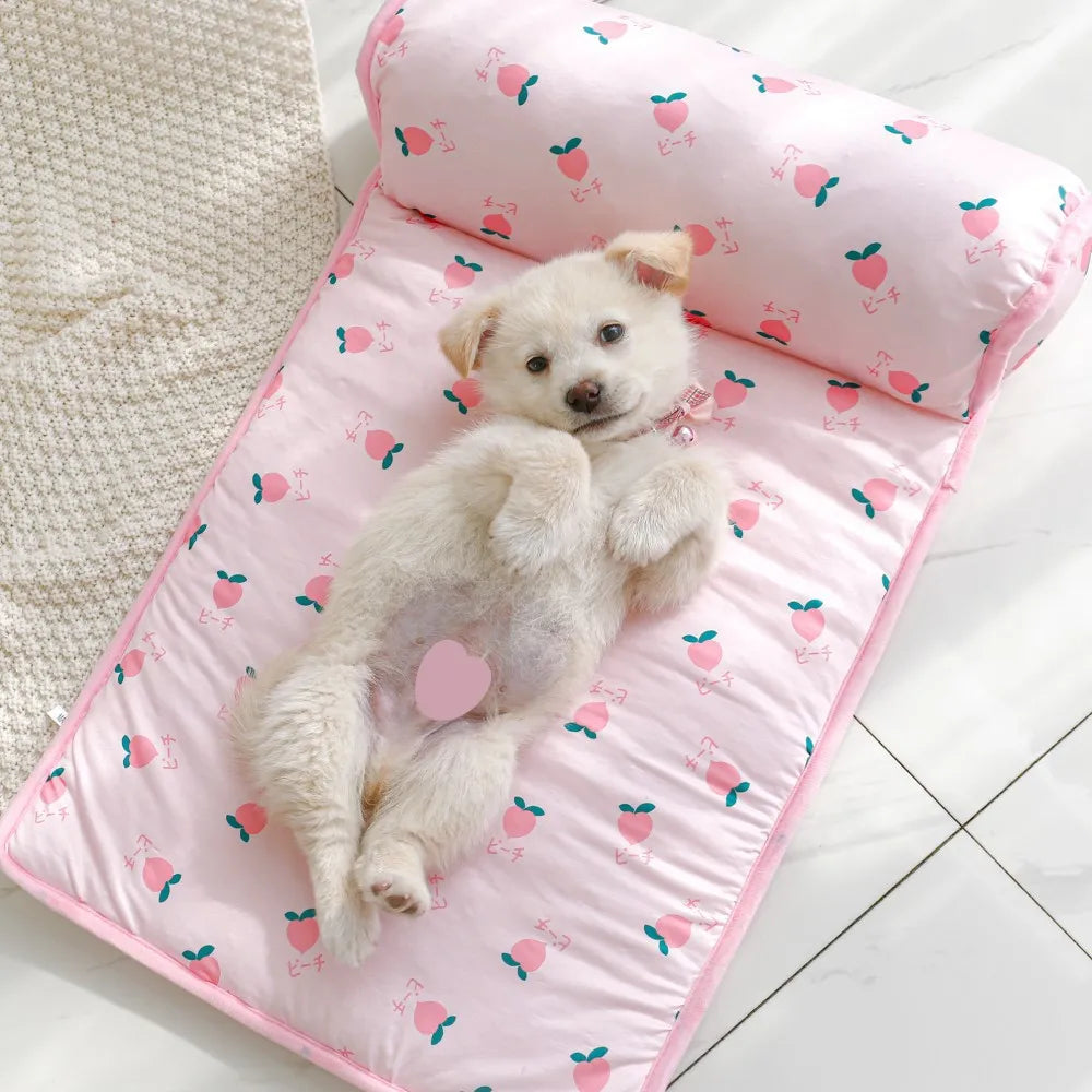 Summer Pet Cooling Mat Breathable Dog Ice Pad Washable Cold Bed Soft Sofa Mat for Small Medium Large Dogs Cats