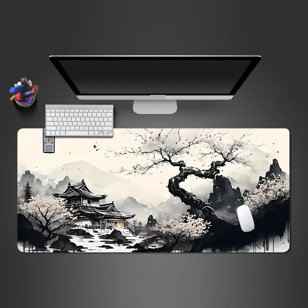 Mouse Pad Sakura Landscape Desk Accessories Mat Gamer Rug Xxl Keyboard Pad 1000X500x3MM Desk Mat Office Carpet Gaming Mouse Mats CB DROPSHIPPING