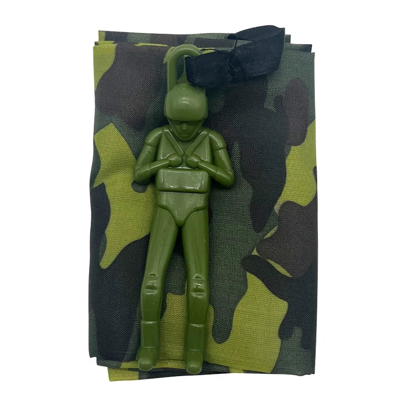 1pcs Hand Throwing Parachute Outdoor Funny Toys Game Play Toys for gift Parachute Sport with Mini Soldier Toys