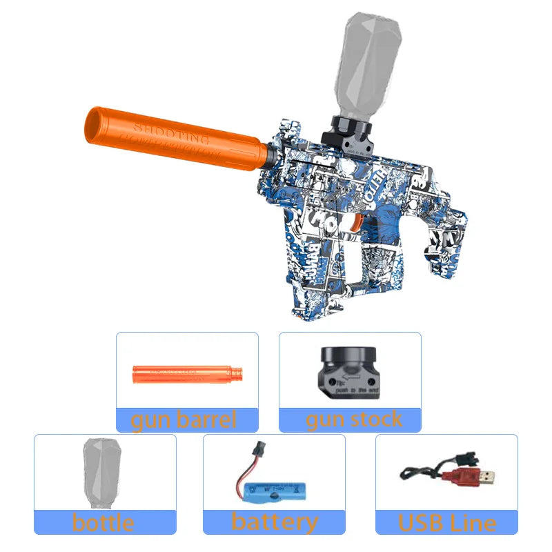 M416 Electric Gun Blaster Toy Gun AK Pistol Shooting Sport Game Outdoor High Speed Rechargeable Outdoor Game Parties For Adult