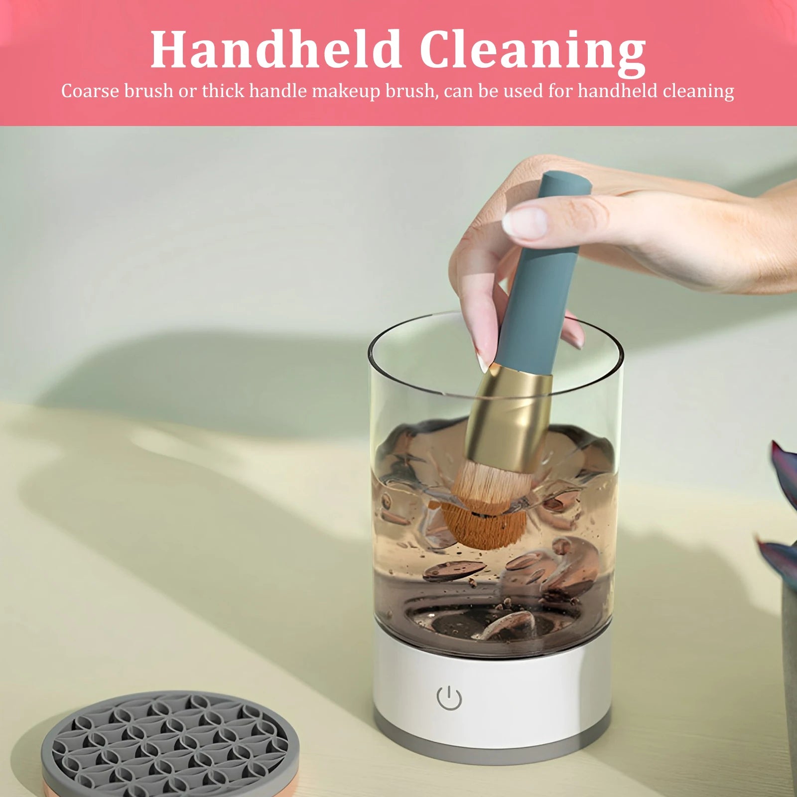 USB Powered Brush Washer & Dryer - Odorless Battery-Free Makeup Cleaner, Plug-and-Play Essential Beauty Accessory CB DROPSHIPPING