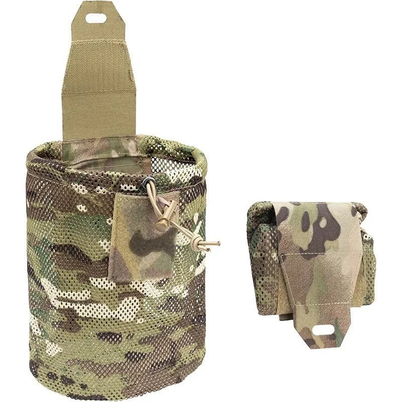 Nylon New Roll-Up Mesh Dump Pouch Magazine Storage Mini Foldable Net Pocket EDC Tactical Outdoor Sport Camping Hunting CB DROPSHIPPING