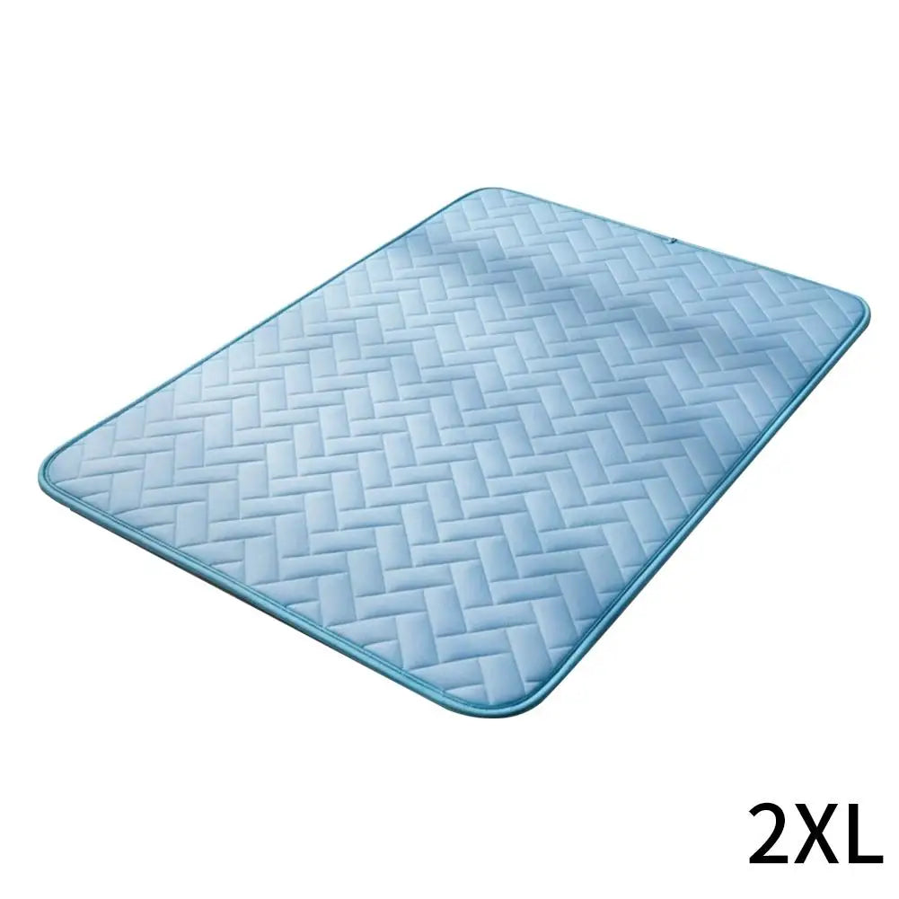 Summer Ice Silk Dog Cooling Mat Breathable Pet Cushion Washable Dog Cat Sleeping Bed Blanket Pad For Small Medium Large Dog Cat
