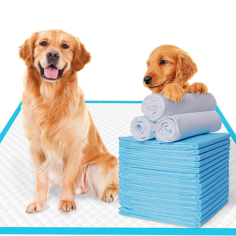 100pc Pet diapers 45*60cm/60*90cm Cats Dog Diapers Super Absorbent Pet Diaper Dog Pee Pad Quick dry Disposable Urine Nappy Mat CB DROPSHIPPING