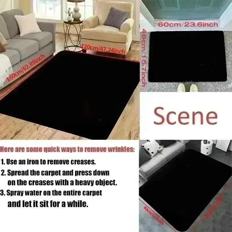 Large Living Room Bedroom Rug Orthodox Saint Icon Print Comfortable Feel Non Shedding Durable Floor Distinctive Elegant Home