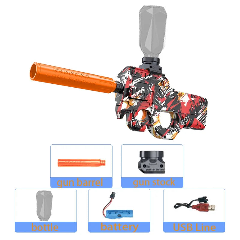 M416 Electric Gun Blaster Toy Gun AK Pistol Shooting Sport Game Outdoor High Speed Rechargeable Outdoor Game Parties For Adult