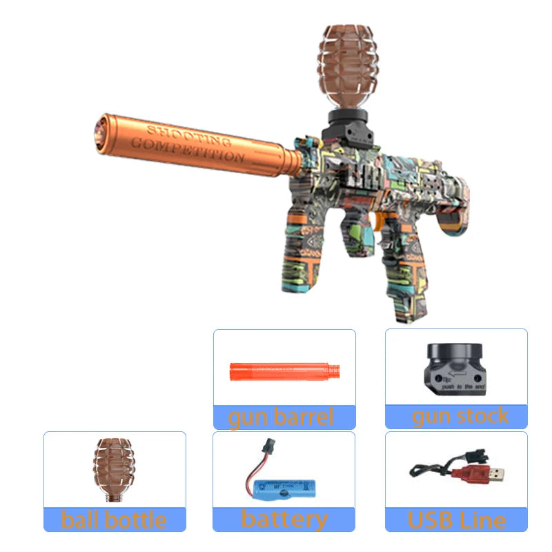 M416 Electric Gun Blaster Toy Gun AK Pistol Shooting Sport Game Outdoor High Speed Rechargeable Outdoor Game Parties For Adult