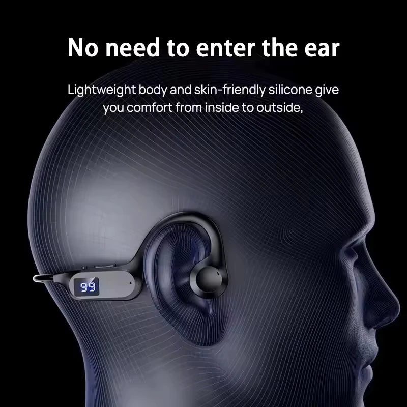 Wireless Earphone  Sport Swimming Bone Conduction Bluetooth Compatible Headphone Hand-free With Mic For Running X7 Earbuds