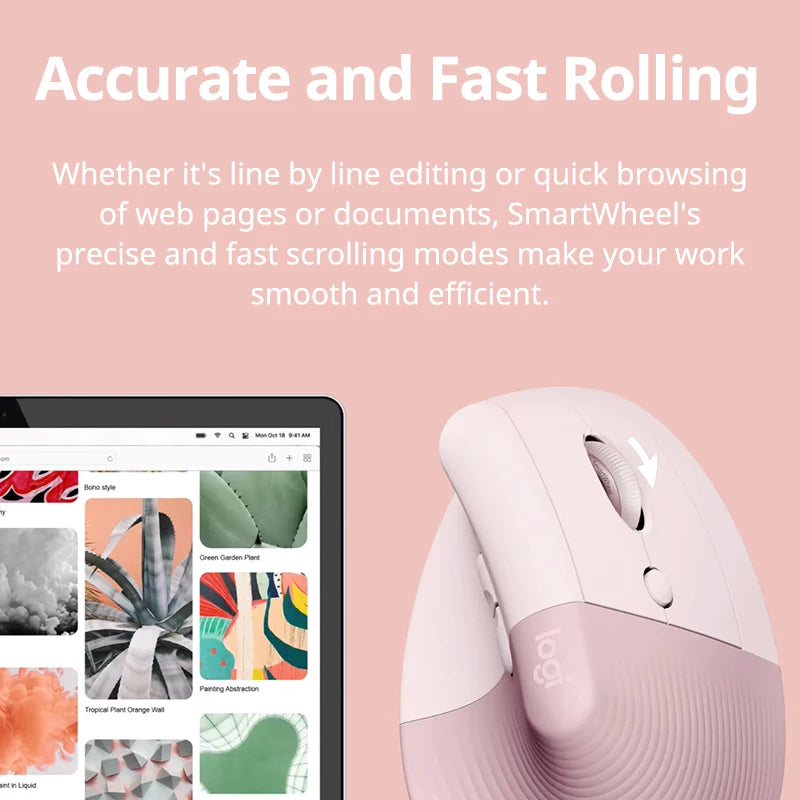 Logitech Lift Vertical Mouse  Ergonomic Wireless With Silent Click Bluetooth/Usb Dual Mode For Pc Laptop Tablet Wrist Pain CB DROPSHIPPING