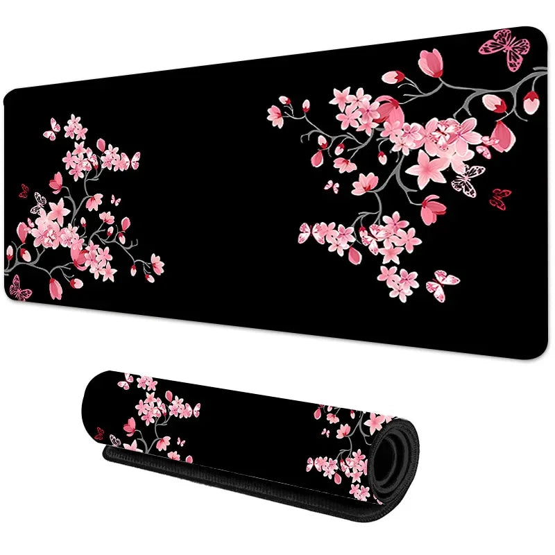 Sakura Scenery Mouse Pad Large Anti-Slip Rubber Gaming MousePad Durable Desk Pad Thick Seam Edge Suitable for Office and Gaming CB DROPSHIPPING