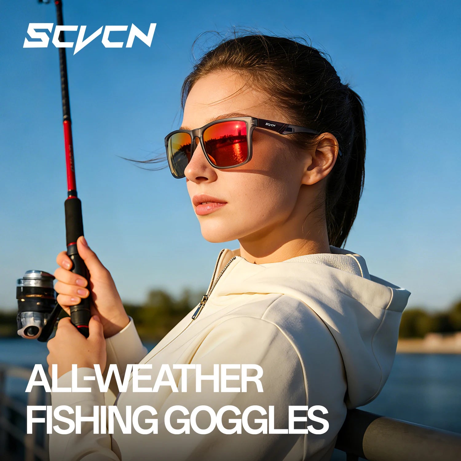 SCVCN Fishing Polarized Sunglasses Outdoor Sport Photochromic Glasses Men Outdoor Cycling Bike UV400 Protective Hiking Goggles CB DROPSHIPPING