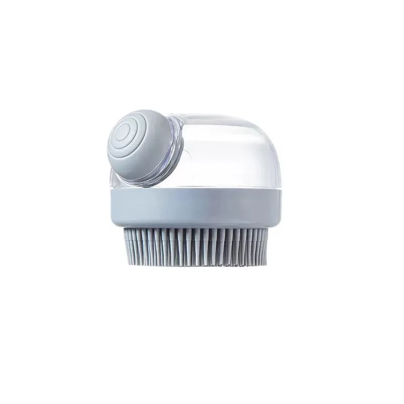 Cat Dog Bathing Brush Pet Massage Brush Shampoo Dispenser Soft Silicone Rubber Bristle for Dogs and Cats Shower Grooming Tool