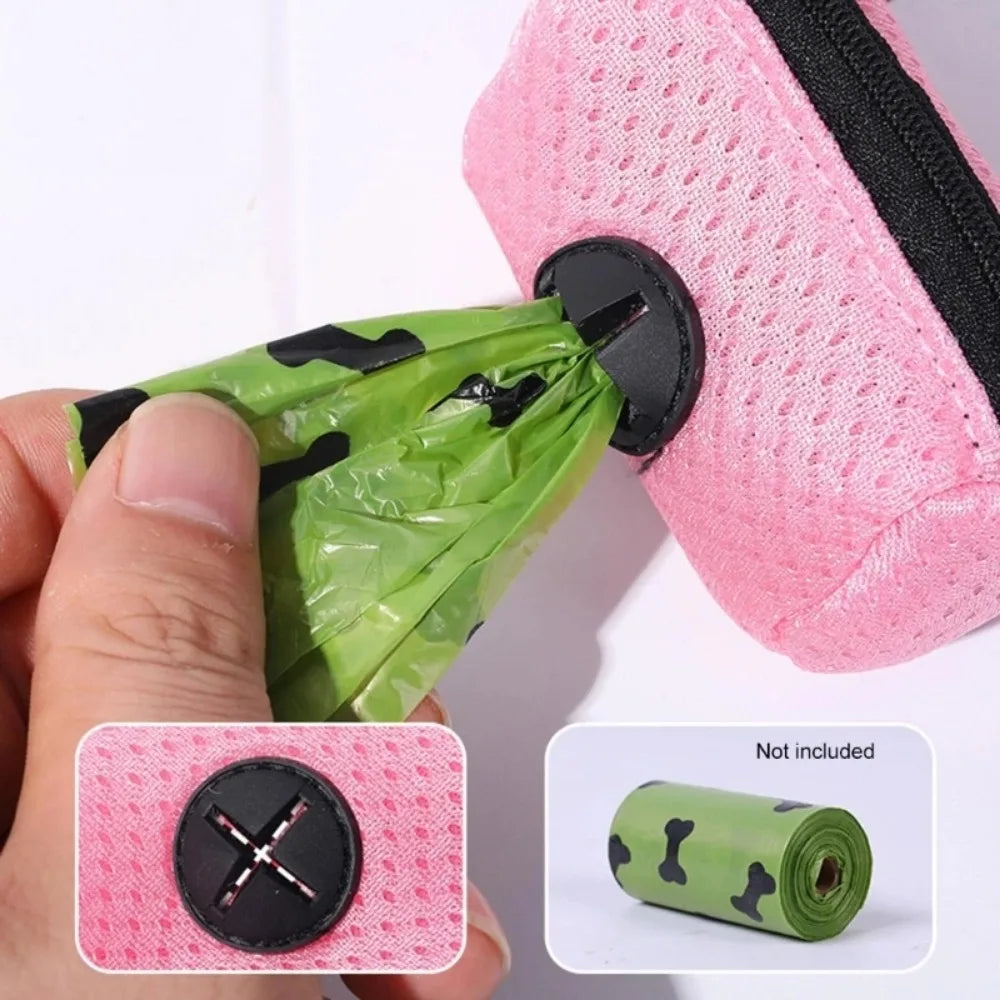 Portable Dog Poop Bag Holder, Leash Attachment Waste Bag Dispenser for Pet Outdoor Walking CB DROPSHIPPING