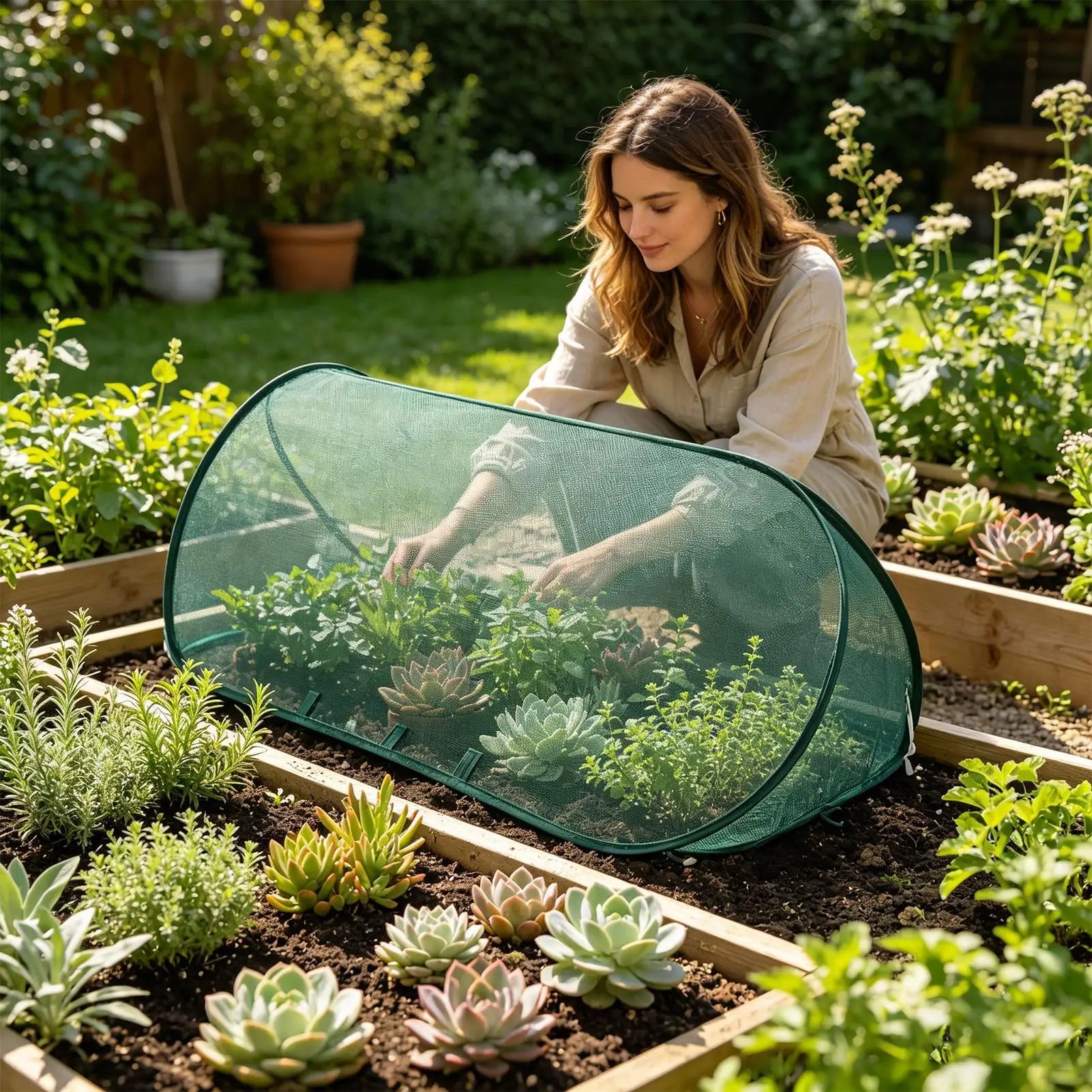 Garden Mesh Plant Cover Seedlings Large Vegetable Supplies Indoor Gardening Greenhouse Accessories Plants Covers Products