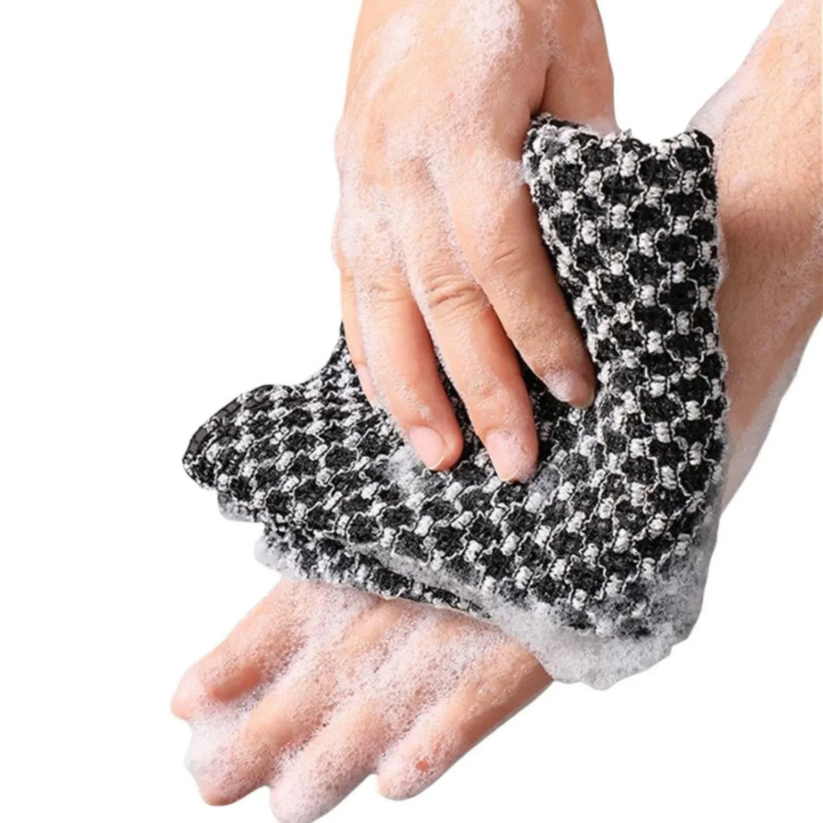 Japanese Exfoliating Bath Towel Ultra-Long Shower Scrubber for Back Antibacterial Foam Washcloth Multi-Use for Shower Skincare