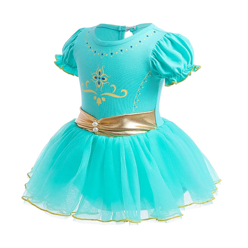 Baby Girls Costumes Kid Romper Tutu Dress with Headband Infant Baby Girl Princess Alice Clothes Aurora Belle Dress Party Costume CB DROPSHIPPING