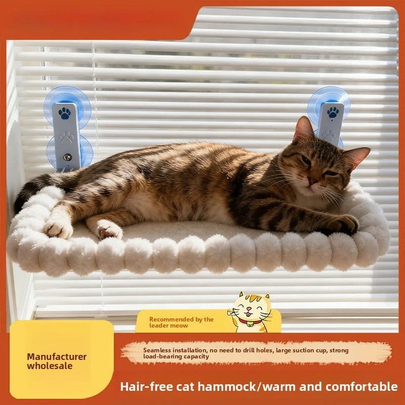 Large Wide Cat Window Bed Suction Cup Hanging Hammock for Cats Sunbathing Balcony Indoor Cat Furniture Pet Supplies CB DROPSHIPPING
