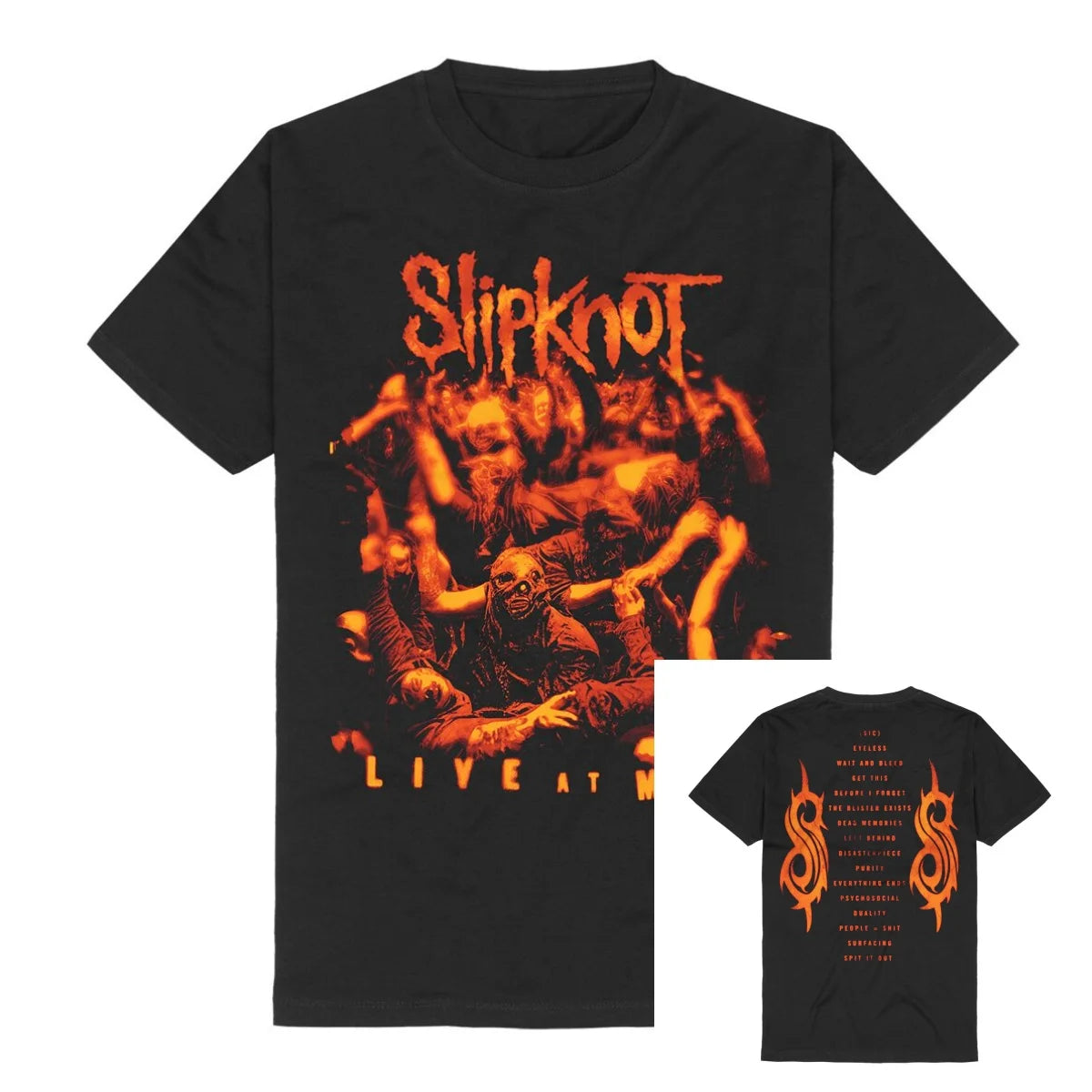 Iowa Star Slipknot T-Shirt Men Women Vintage Metal Rock Band Graphic Tee 100% Cotton Summer Streetwear Top