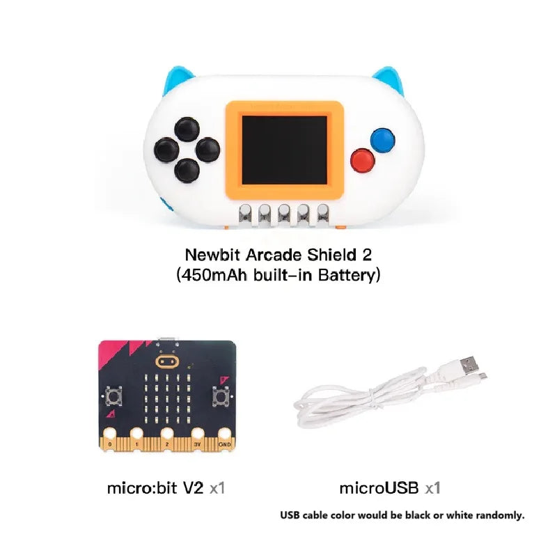 KittenBot Newbit Arcade Shield V2 Upgraded Expansion Board  for Micro:bit V2 Programmable Gamepad with Stylish Case CB DROPSHIPPING