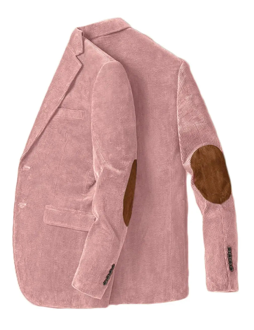 Men's Corduroy Blazer Single Breasted Men's Jacket with Elbow Patch Business Casual Jacket Suit Pants Spring Fall Sport Coats CB DROPSHIPPING