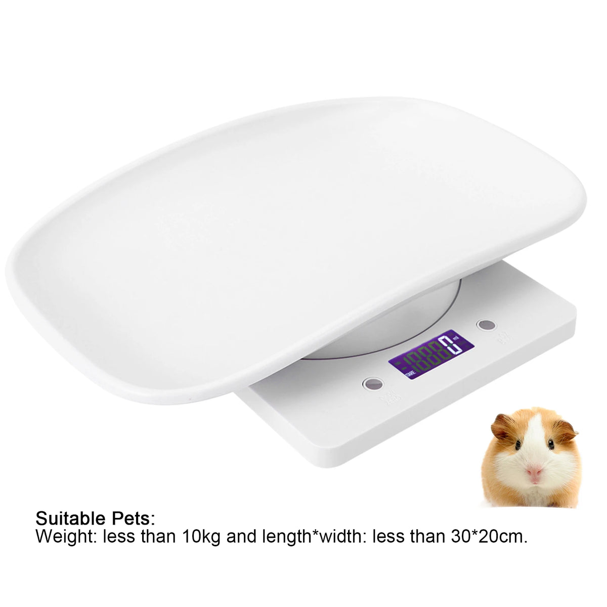10kg/1g Digital Small Pet Weight Scale for Cats Dogs Measure Tool Electronic Kitchen Scale Pet Scale Kitchen Scale Digital Scale CB DROPSHIPPING