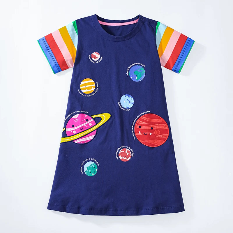 Little maven Baby Girls Casual Clothes Little  Girls 2026 New Summer Dress Kids Elegant Party Dress Children's Clothing CB DROPSHIPPING