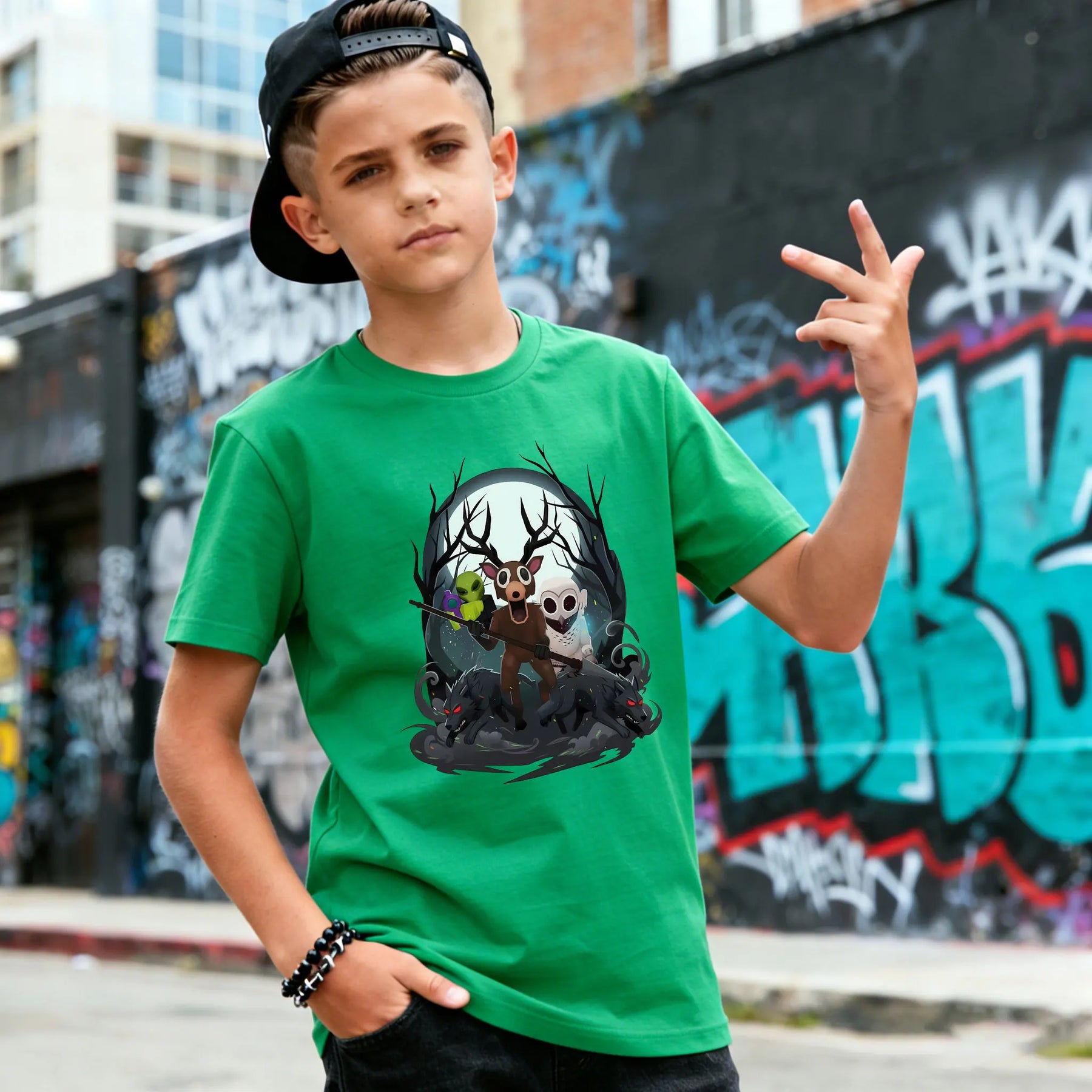 99 Nights in The Forest Inspired Deer Game Tee Perfect for Nature Lovers Birthday Gifts Fun Cute Cartoon Deer Kids T-Shirt Tops CB DROPSHIPPING