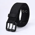 New Arrival Men's Breathable Soft Nylon Fabric Waist Belt, Durable Outdoor Daily Sport Belt with Classic Metal Pin Buckle