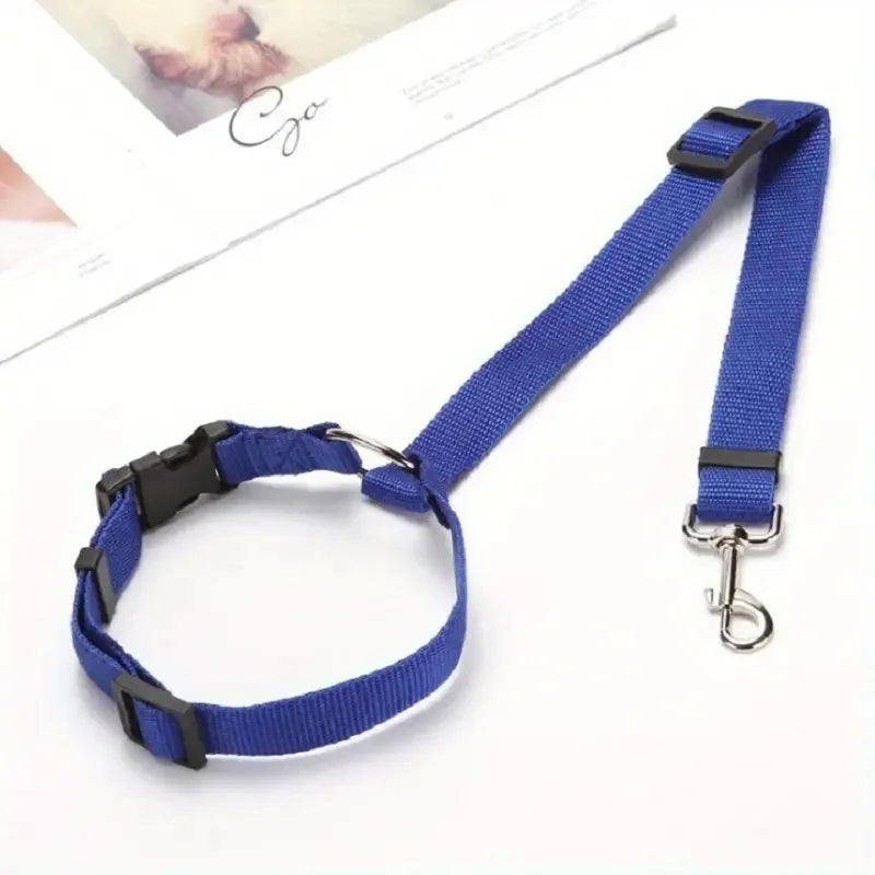 1PC Adjustable Pet Dog And Cat Seat Belt Safety Rope Car Headrest Restraint for Small Dogs Car Seat Belt Accessories CB DROPSHIPPING