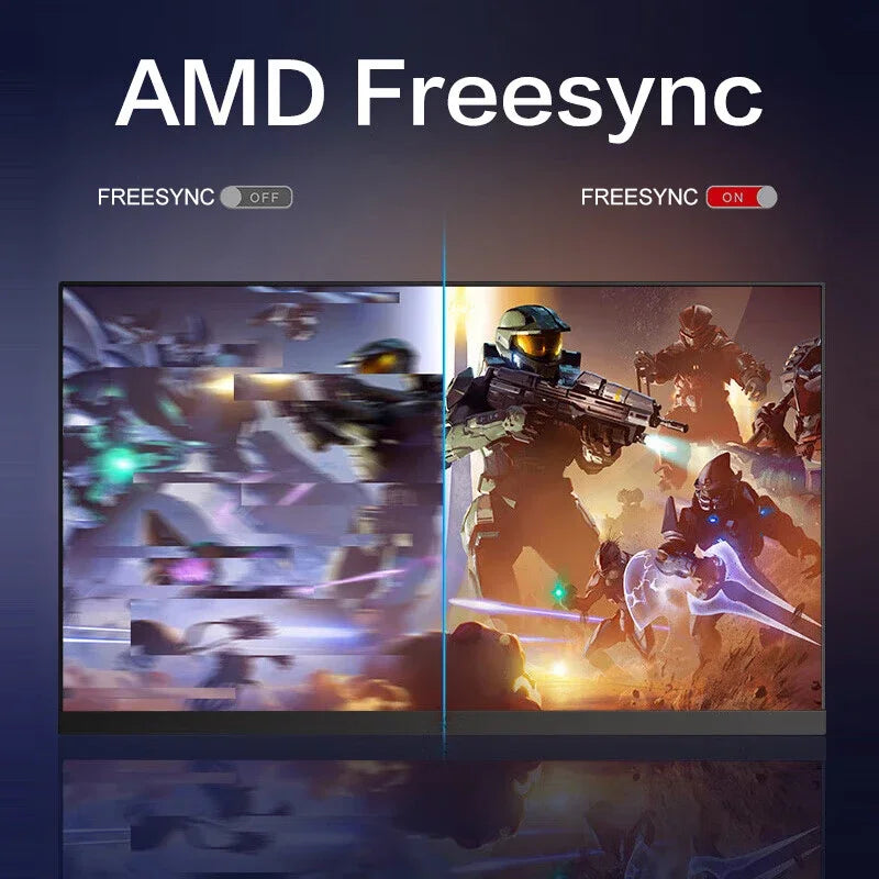 15.6 Inch 2K 144hz Touchscreen Portable Monitor 2560*1440P HDR 100%sRGB FreeSync 1ms IPS Screen With Hidden Stand Gaming Display CB DROPSHIPPING