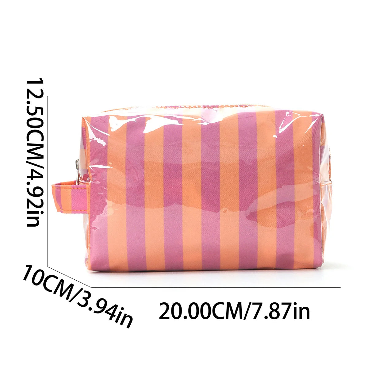 Striped Toiletry Bag Women's Travel Cosmetic Storage Bag Portable Casual Makeup Organizer for Business Trip CB DROPSHIPPING