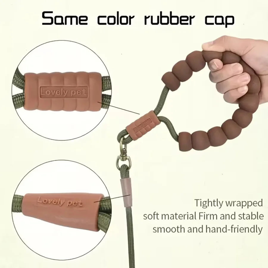 Dog Leash Pet Traction Rope for Small Medium Large Dogs Durable Nylon Walking Lead Comfortable Handle Heavy Duty Dog Leash