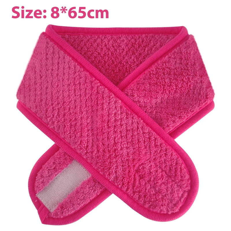 Adjustable Makeup Headband Soft Fleece Face Wash Towel Bath Spa Facial Hairband Skincare Beauty Head Wrap Accessory CB DROPSHIPPING