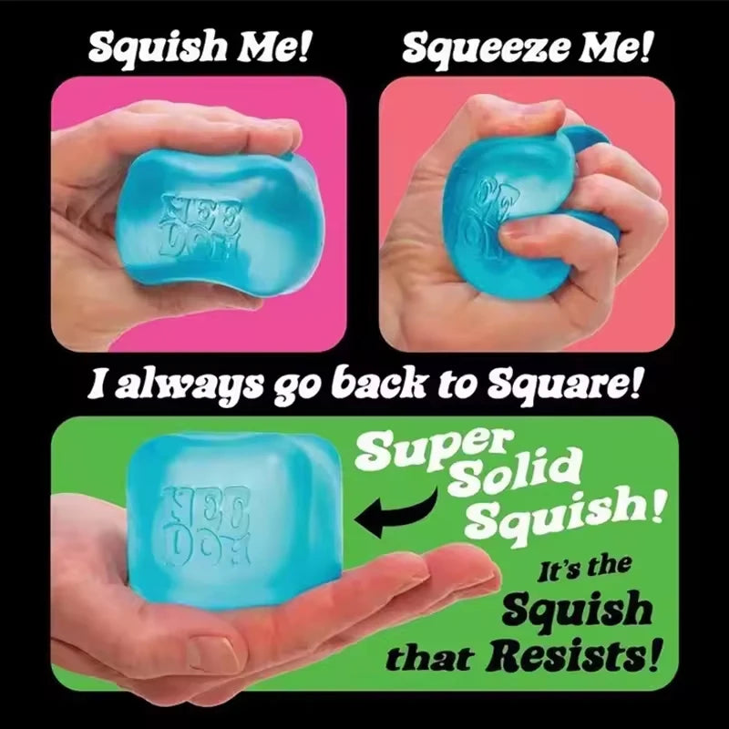 Schylling Needoh Nice Cube Sensory Nice-Sicle Stress Relief Squishy Cube Anti-Anxiety Squeeze Object For Focus ADHD Population CB DROPSHIPPING