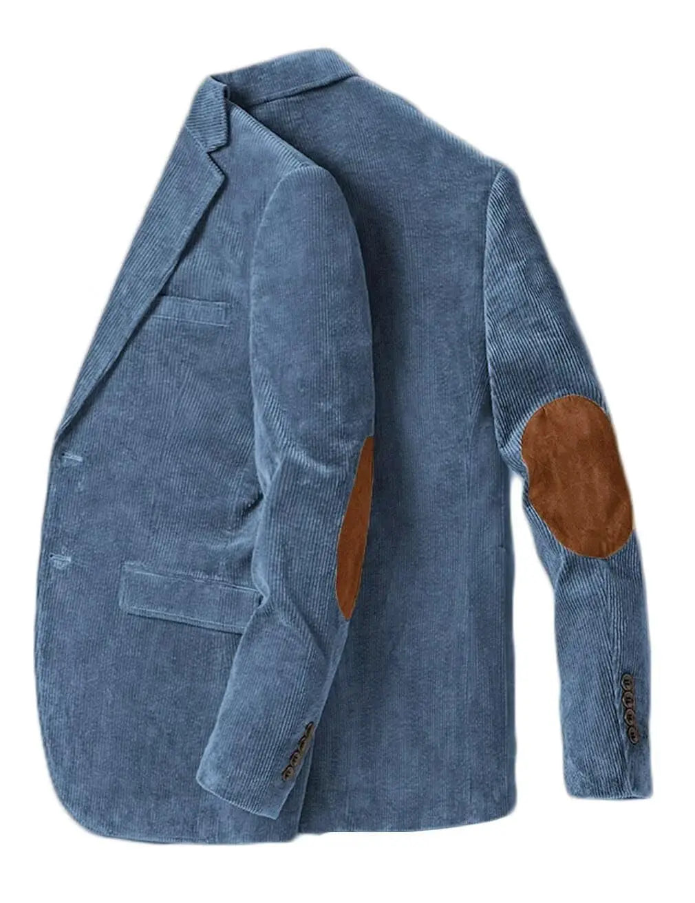Men's Corduroy Blazer Single Breasted Men's Jacket with Elbow Patch Business Casual Jacket Suit Pants Spring Fall Sport Coats CB DROPSHIPPING