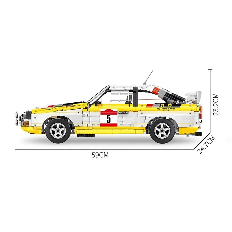 3887pcs Sport Quattro S1 Group B 1984 Building Blocks Technical Speed Racing Vehicle Cars Model Bricks Toys for Kids Adult Gifts