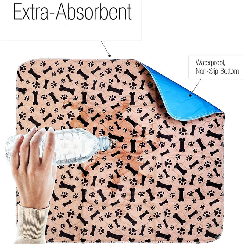 Washable Pee Pads for Dogs Winter Large Reusable Puppy Pet Training Floor Mats Absorbent Leakproof Whelping Potty and Crate Use CB DROPSHIPPING