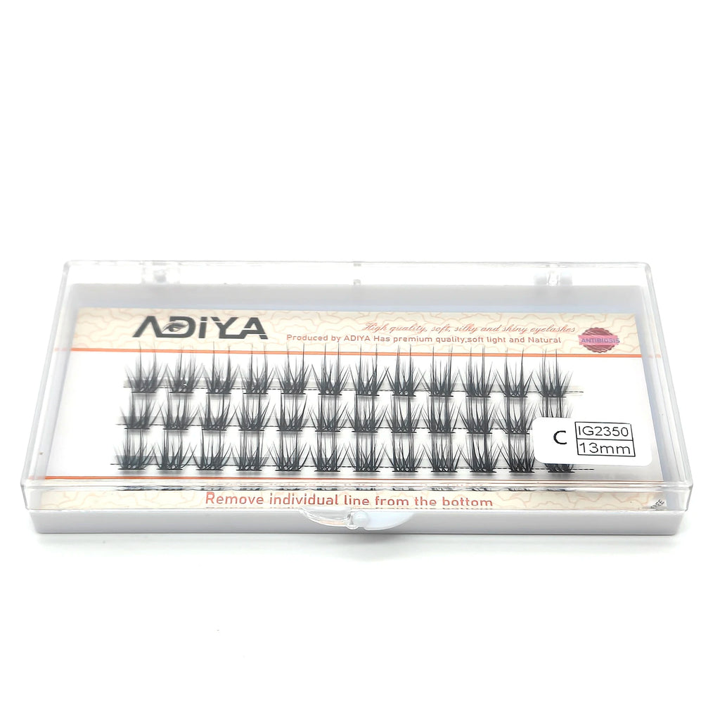 36Pcs C/D/dd 10-15mm DIY Eyelash Extension Segmented Cluster Easy Makeup Big Eye Secret Super Natural Lash Glitter Premade Lash
