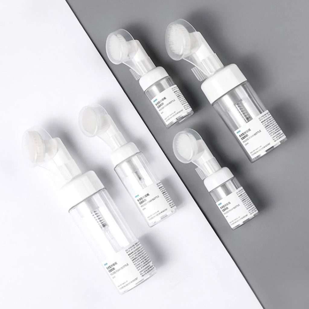 100/150/200ml PET PP Face Cleanser Portable Travel Size Foaming Bottle for Face Wash Foam Shower Gel Facial Cleanser